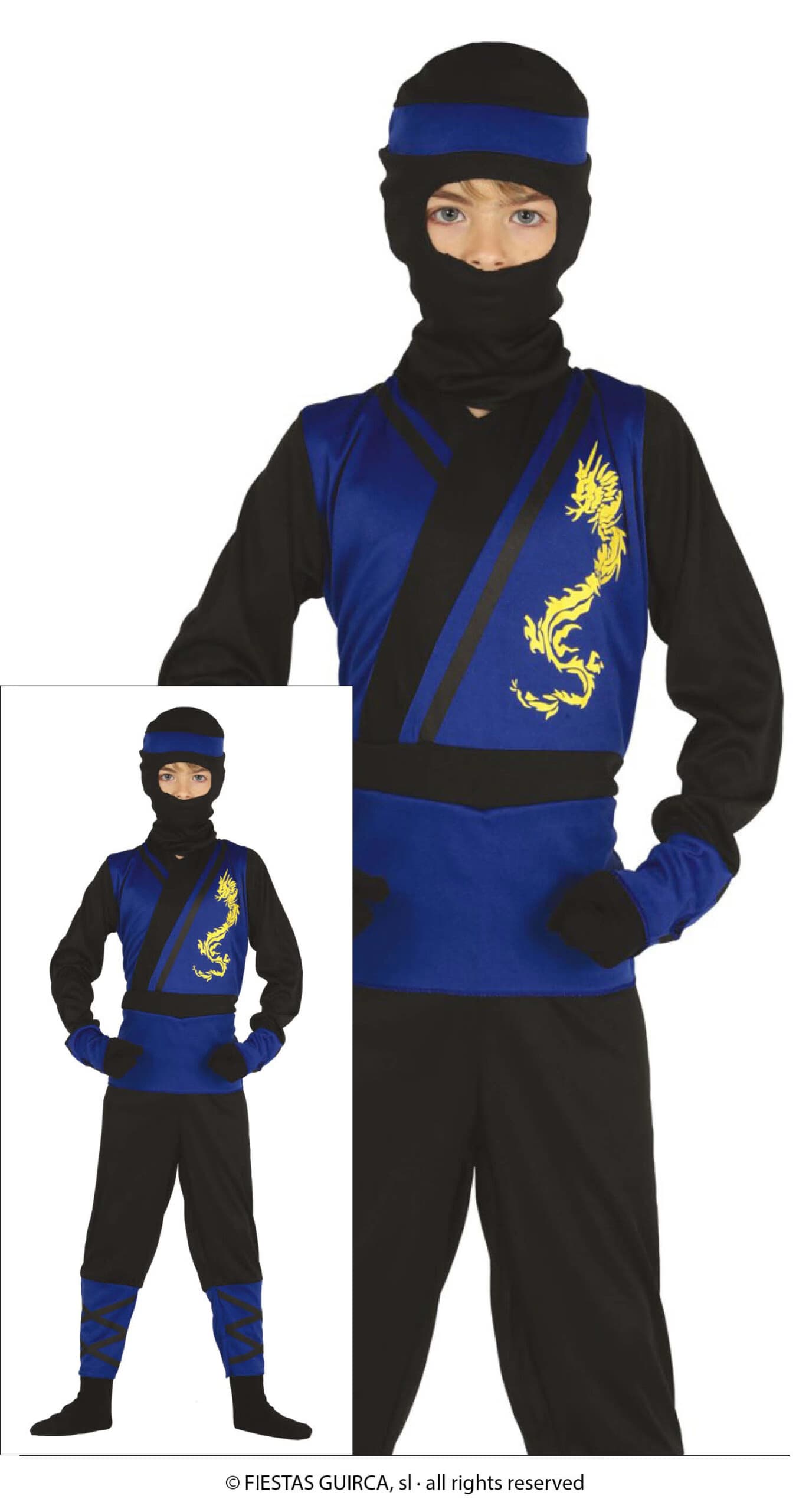 GU ninja azul, infantil, 5   6 años