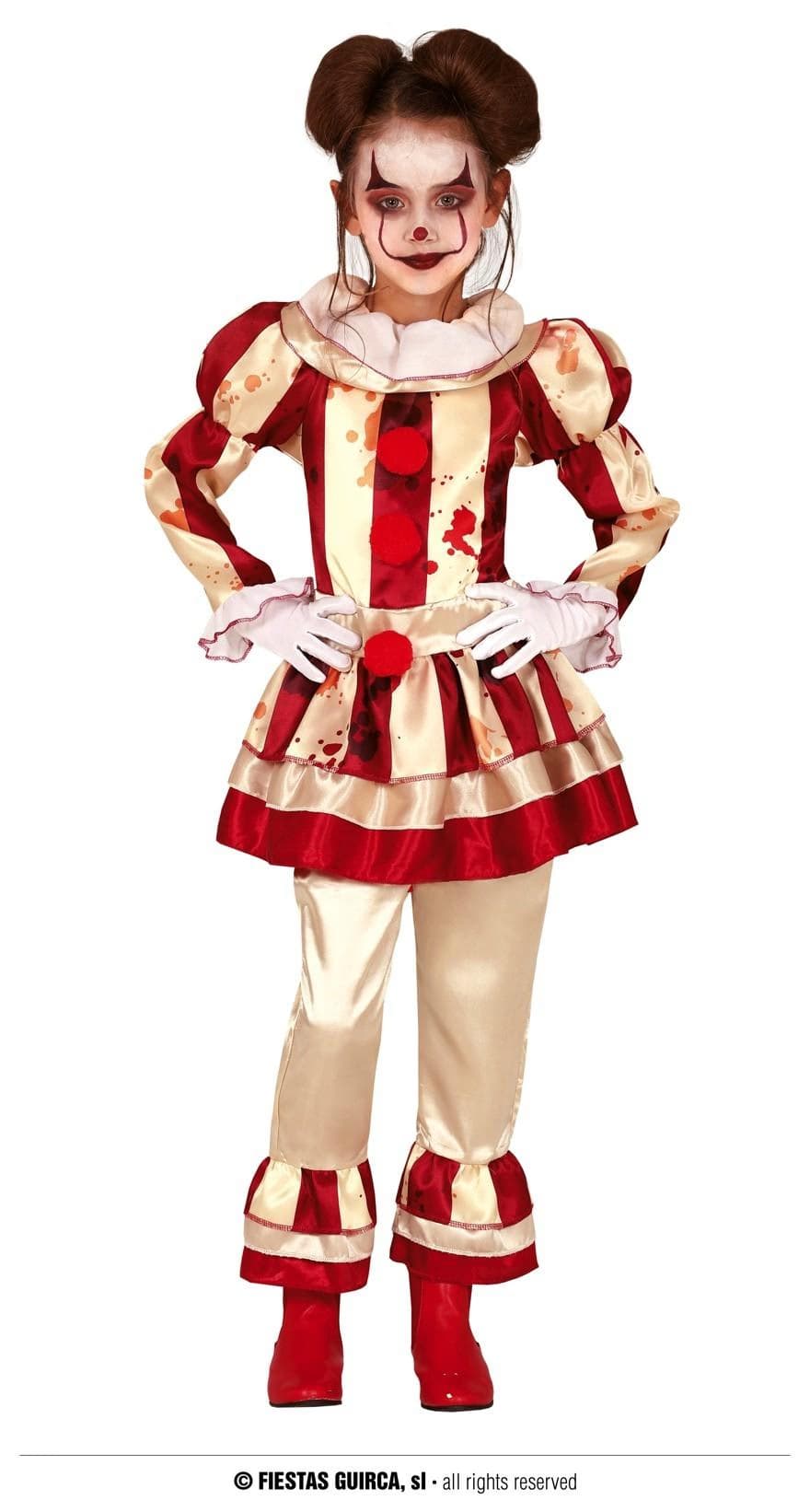 GU striped clown, infantil, 7   9 años
