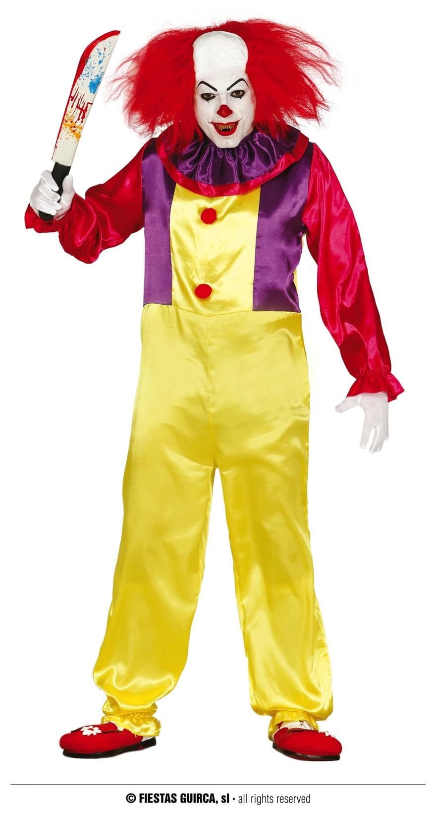 GU maleficent clown adulto talla l 52-54