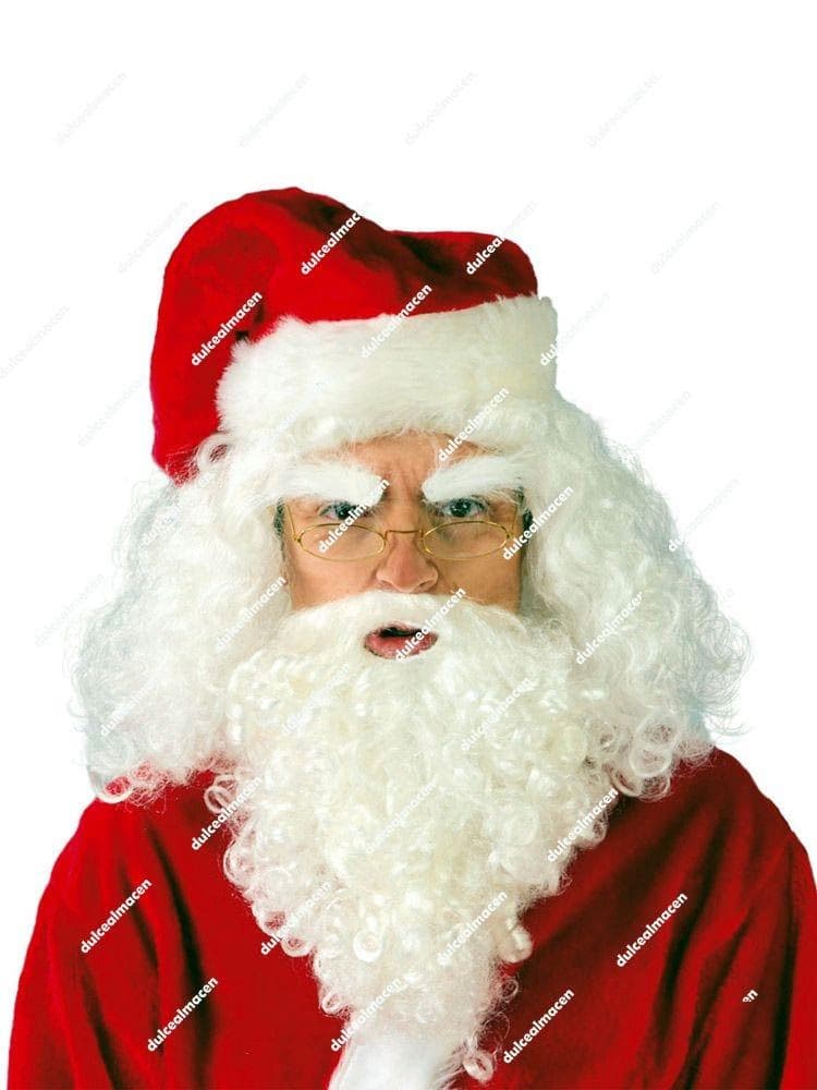 GU peluca y barba papa noel en caja