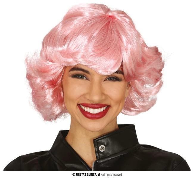 GU peluca rosa en caja