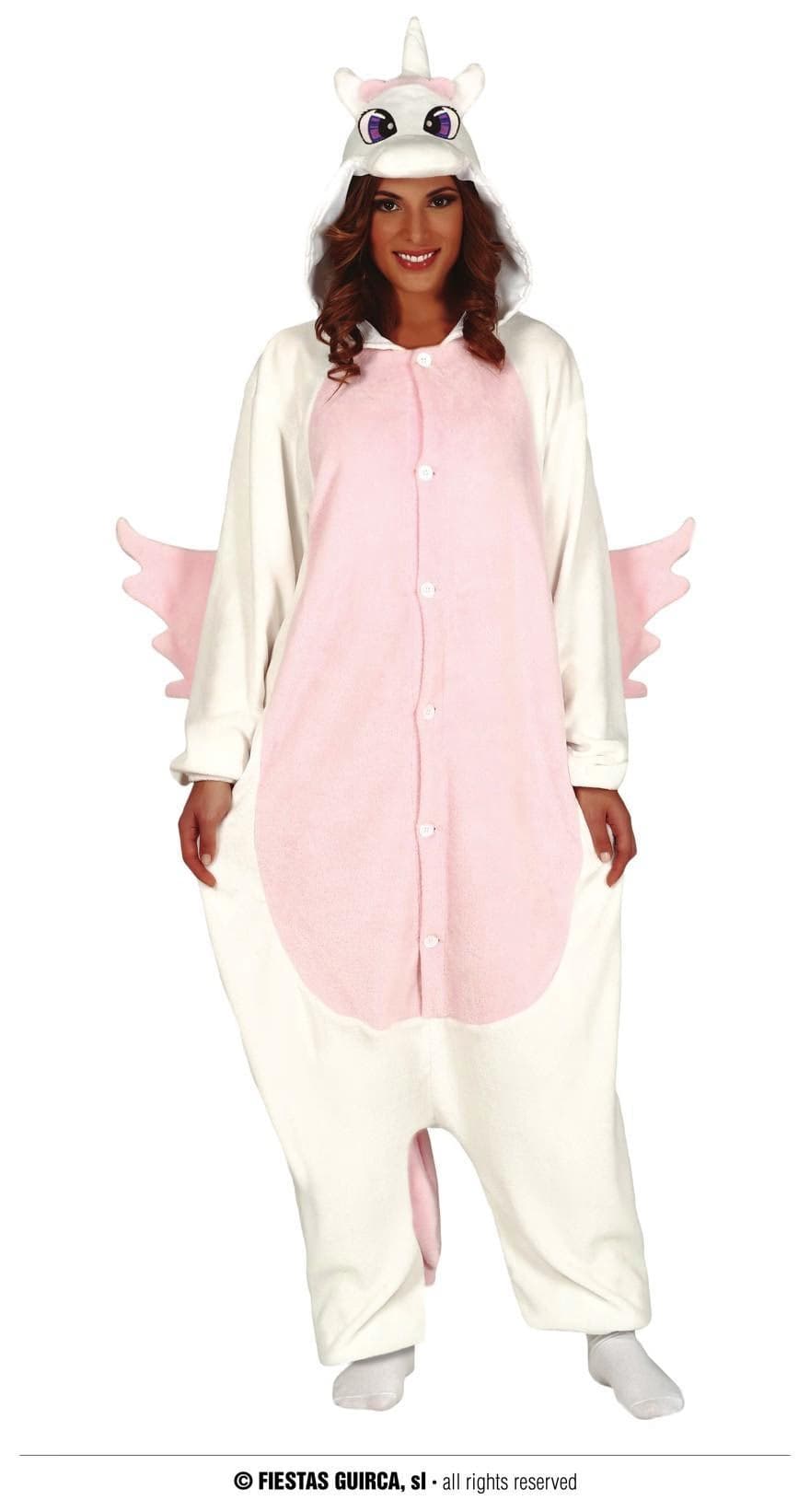 GU kigurumimi unicornio rosa, adulta, 42   44 (l)
