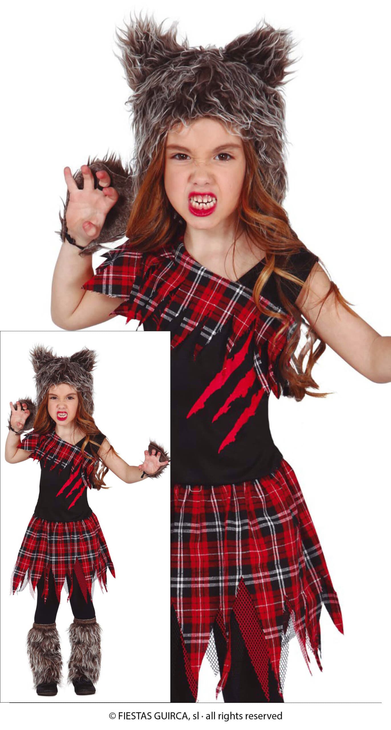 GU scotish wolf girl infantil talla 3-4 años