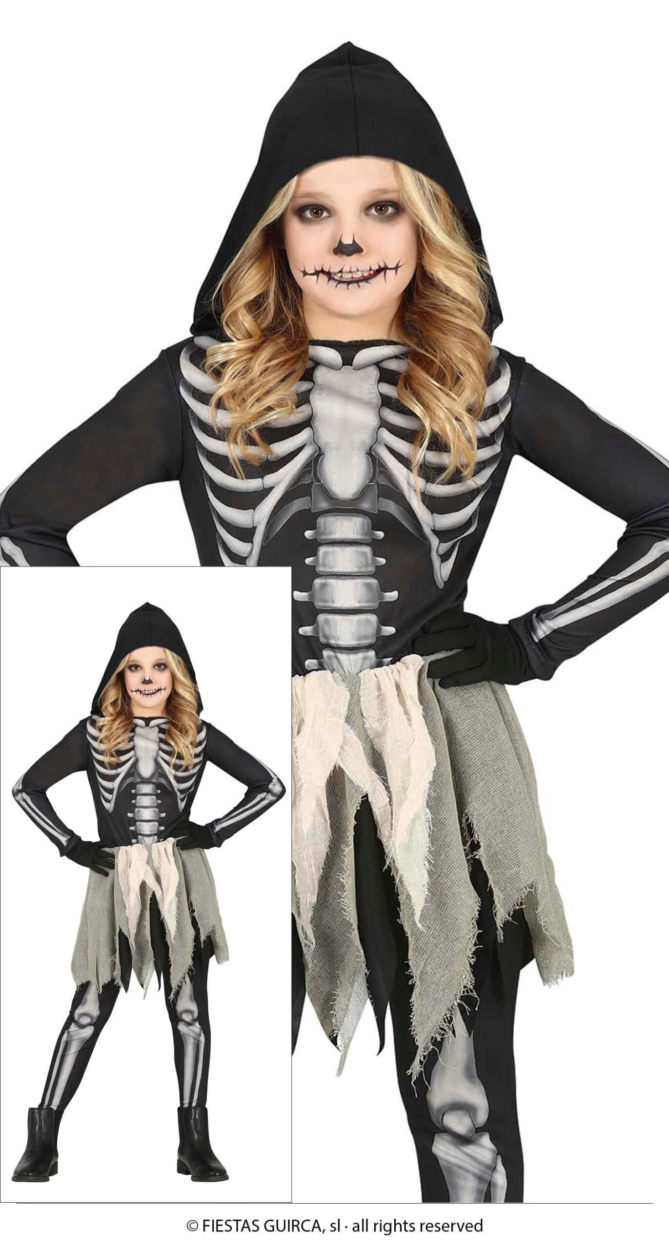 GU worn skeleton, infantil, 7 - 9 años