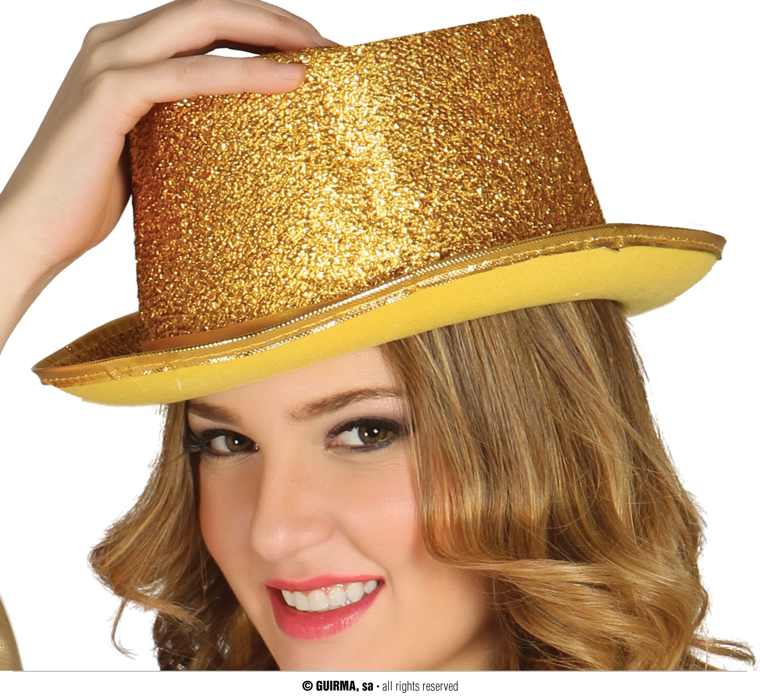 GUI sombrero chistera oro