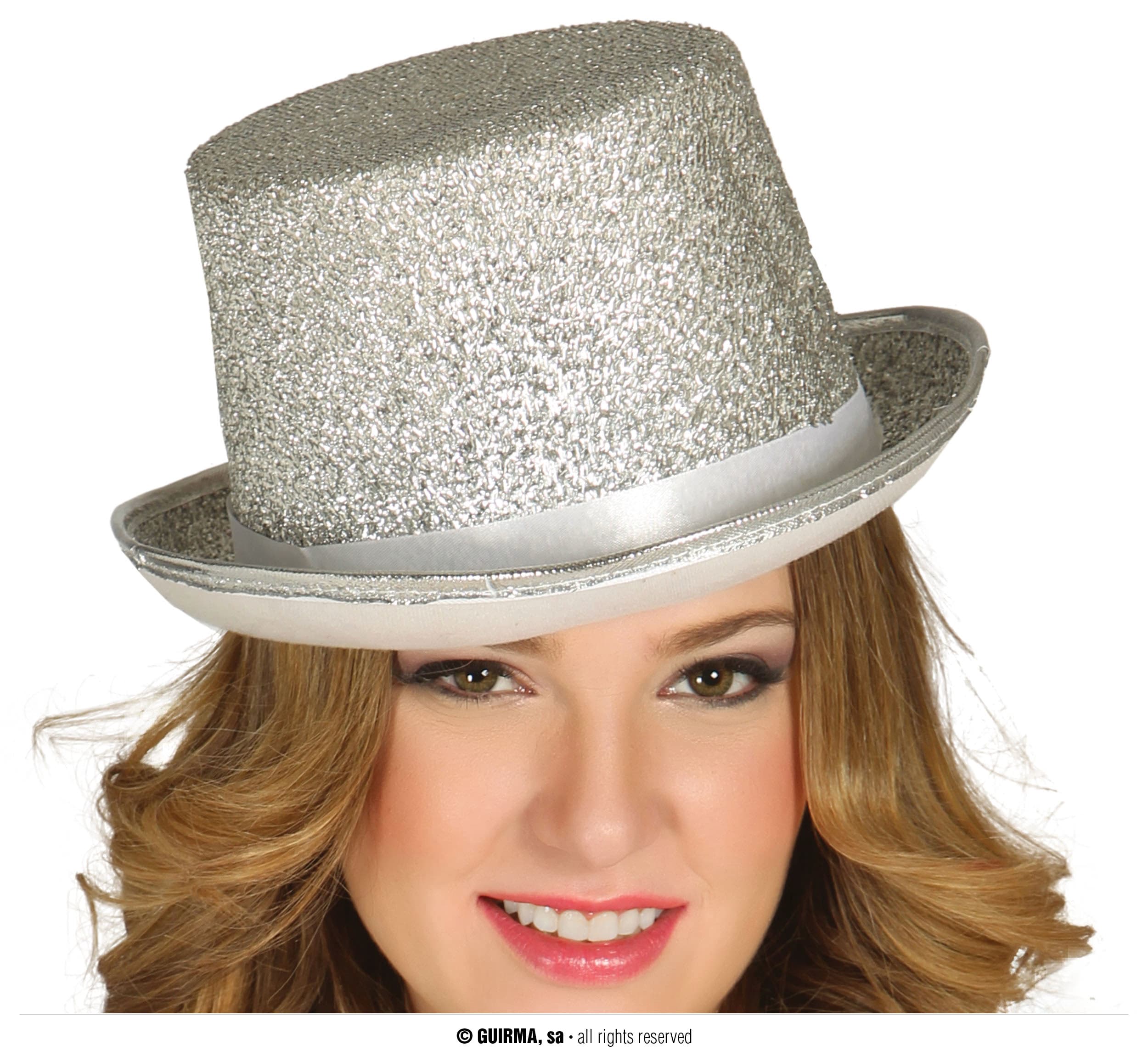 GU sombrero chistera plata