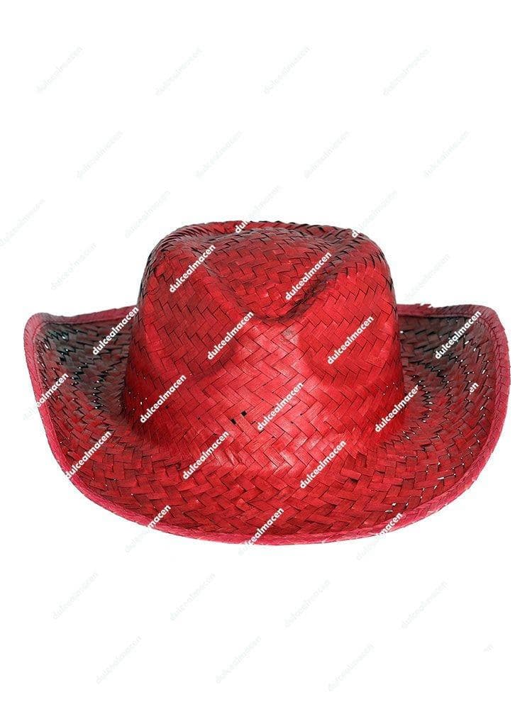 GU sombrero verano paja rojo
