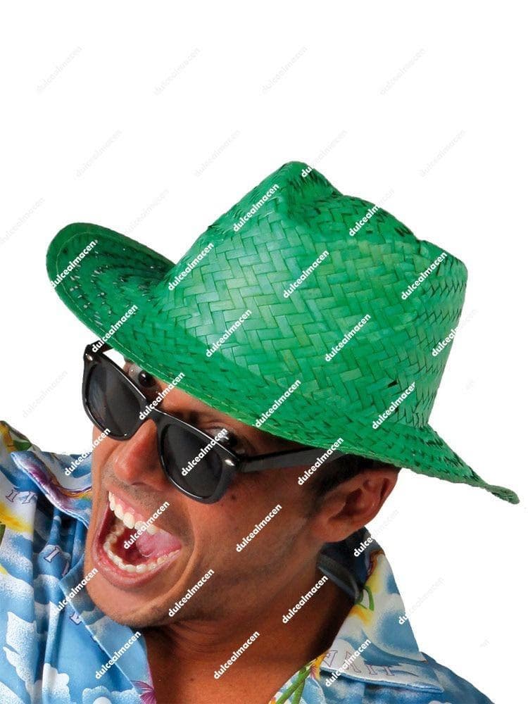 GU sombrero verano paja verde
