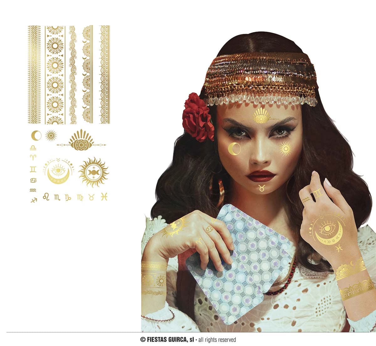 GU tattoo oro medium, 14x30 cms