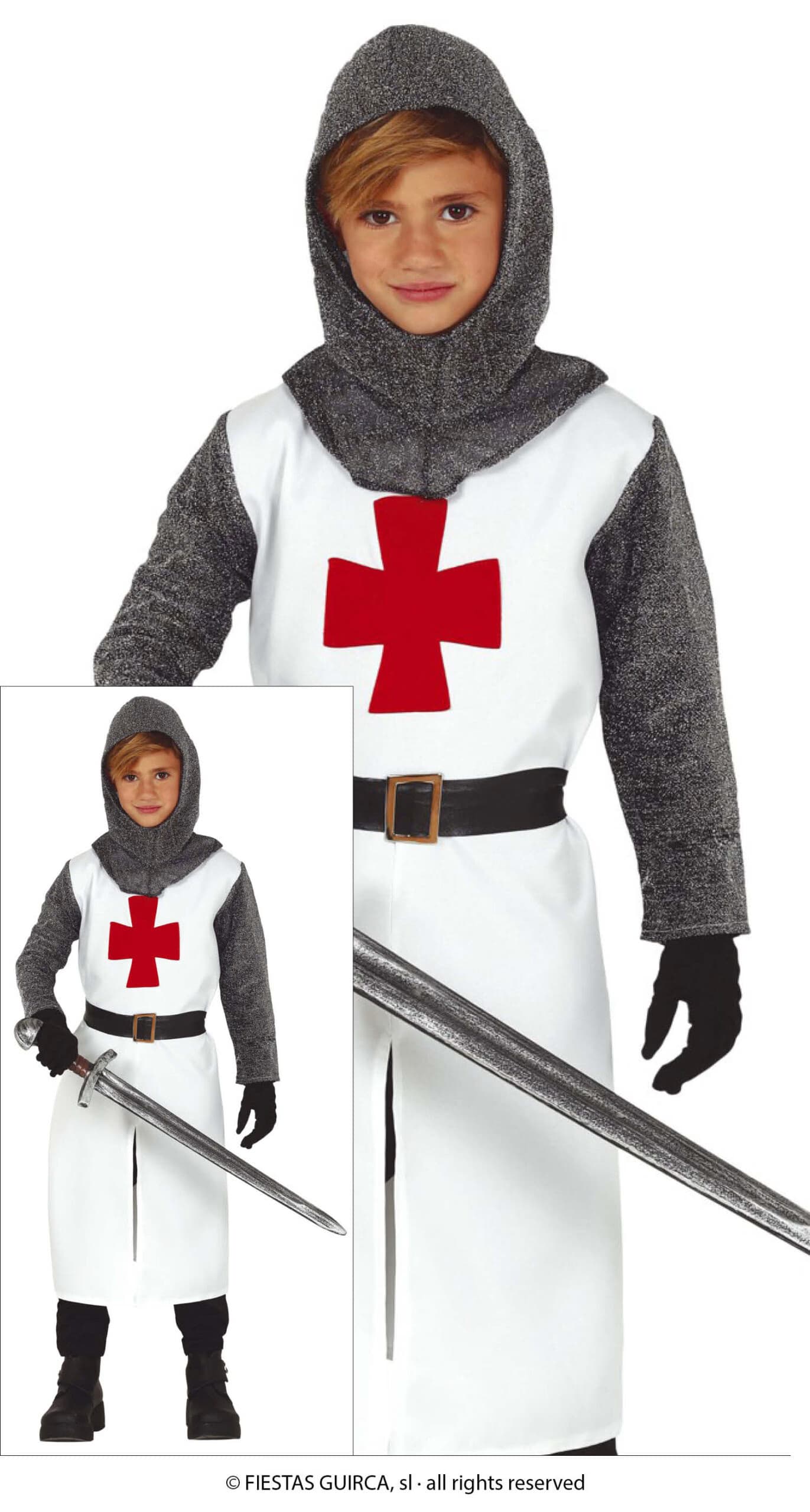 GU templario, infantil, 3   4 años