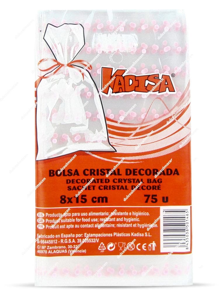 Bolsa decorativa Kadisa 8x15 cm (75 uds)