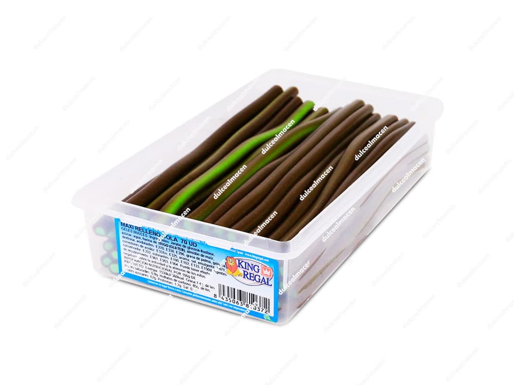 Caja de regaliz gigante relleno sabor cola King Regal Maxi Relleno Cola de 70 unidades de Dulcealmacen
