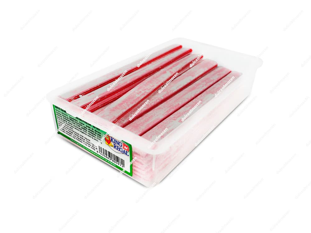 Caja de regaliz plano gigante relleno sabor fresa King Regal Maxi Sandwich Fresa de 30 unidades de Dulcealmacen
