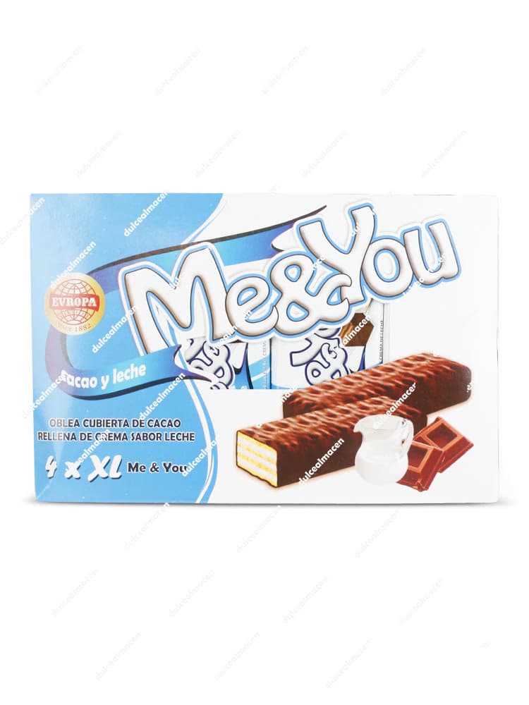 Me You barritas milky 4 uds paquete de barritas de cacao y leche en Dulcealmacen