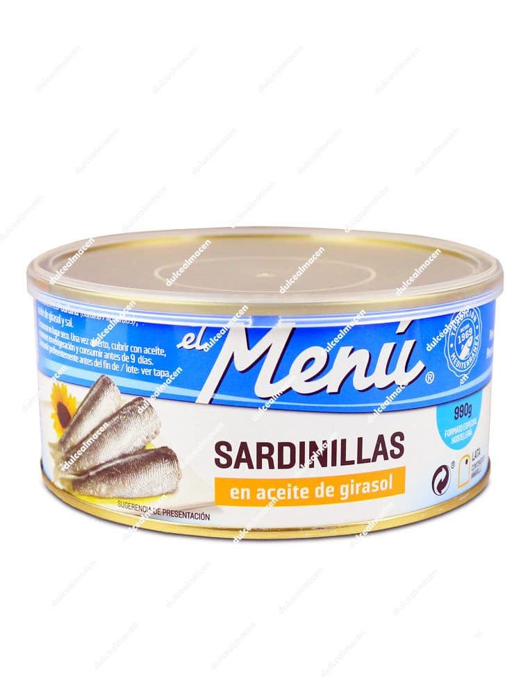 El Menú Sardinillas En Aceite de Girasol Lata 990 gr