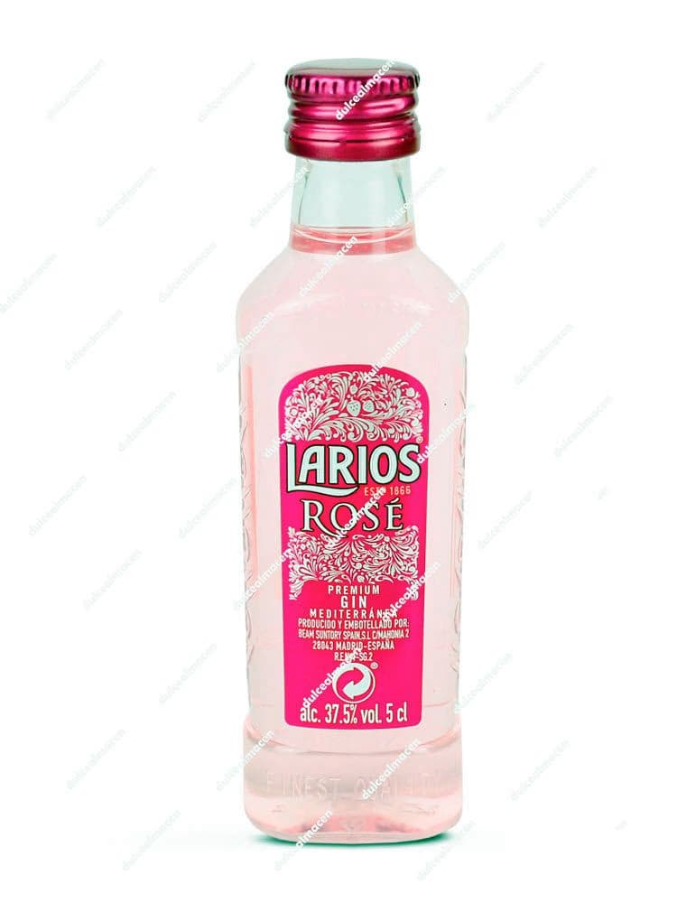 Mini Larios Rosé Gin 50 ml | Botellita de Ginebra