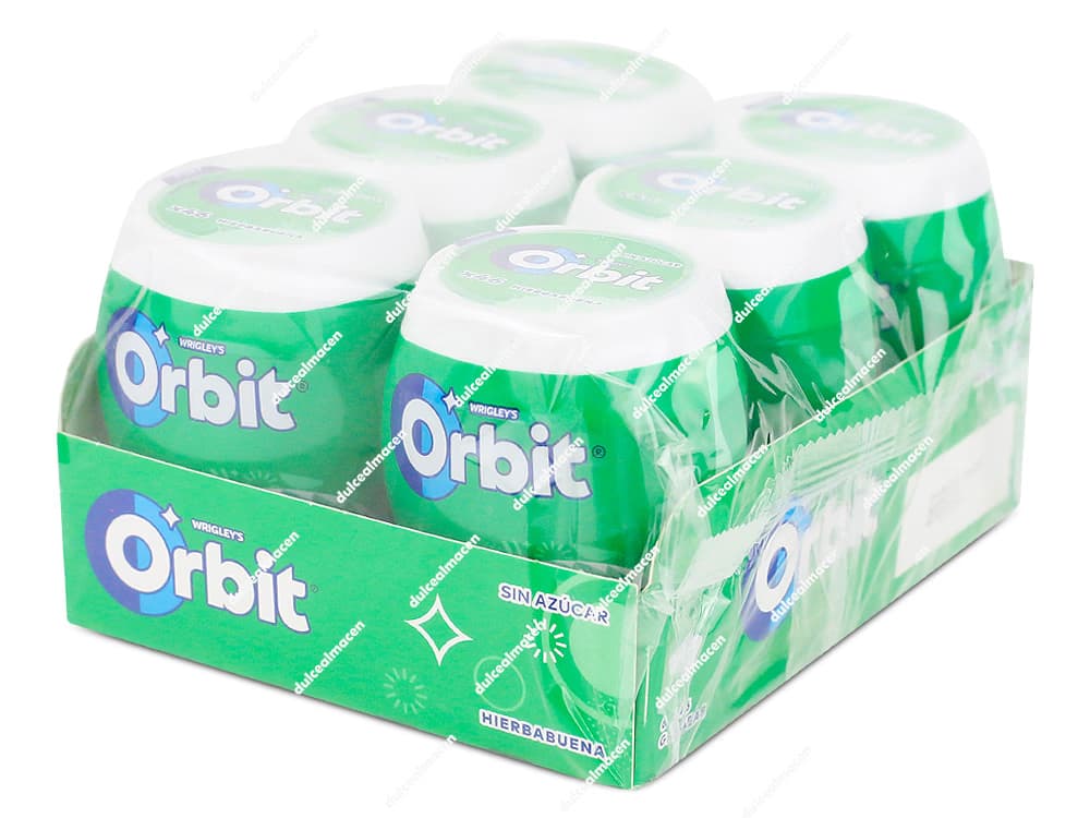 Chicles Orbit Hierbabuena Pack 6 Unidades