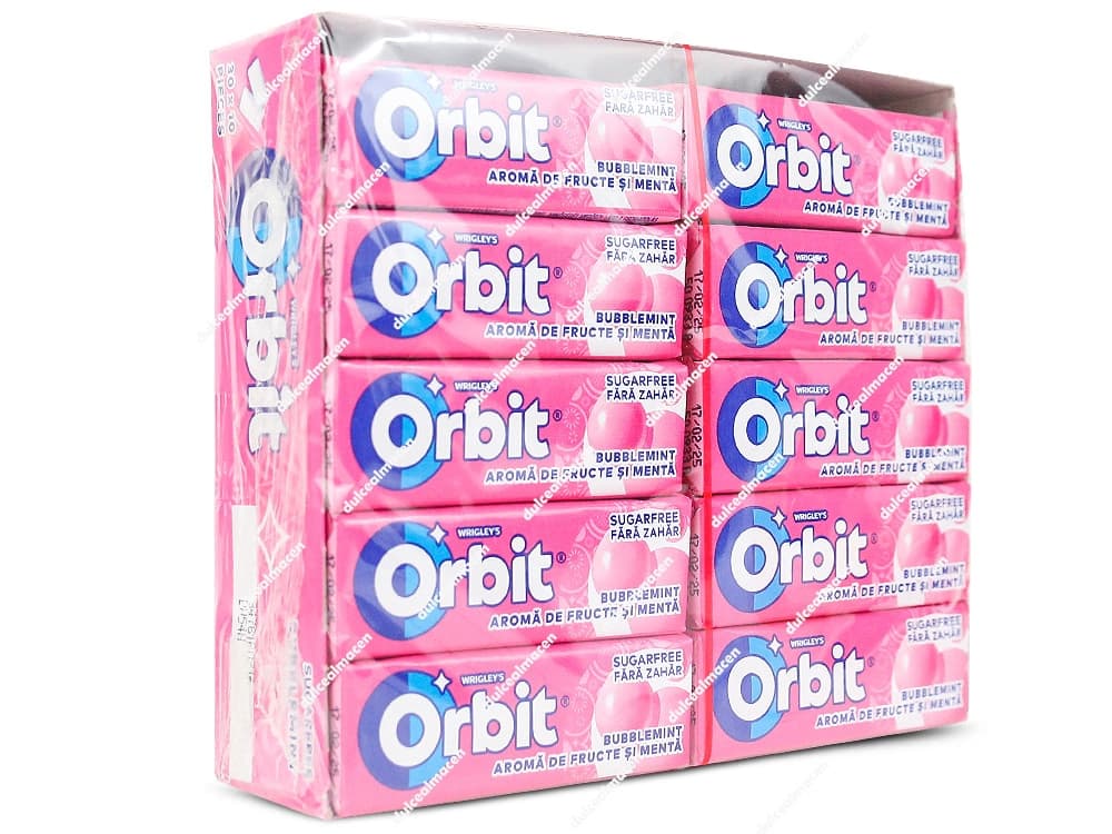 Orbit Bubble Mint Chicle 30 Unidades