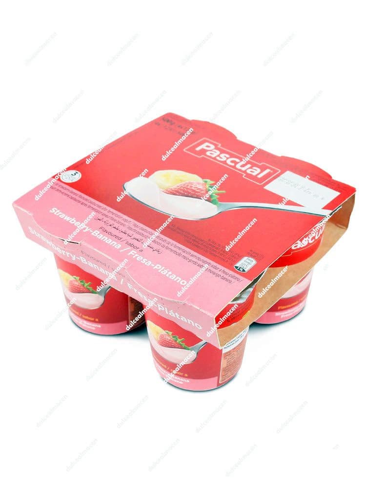 Pascual Yogurt Fresa-Plátano Pack 4 uds