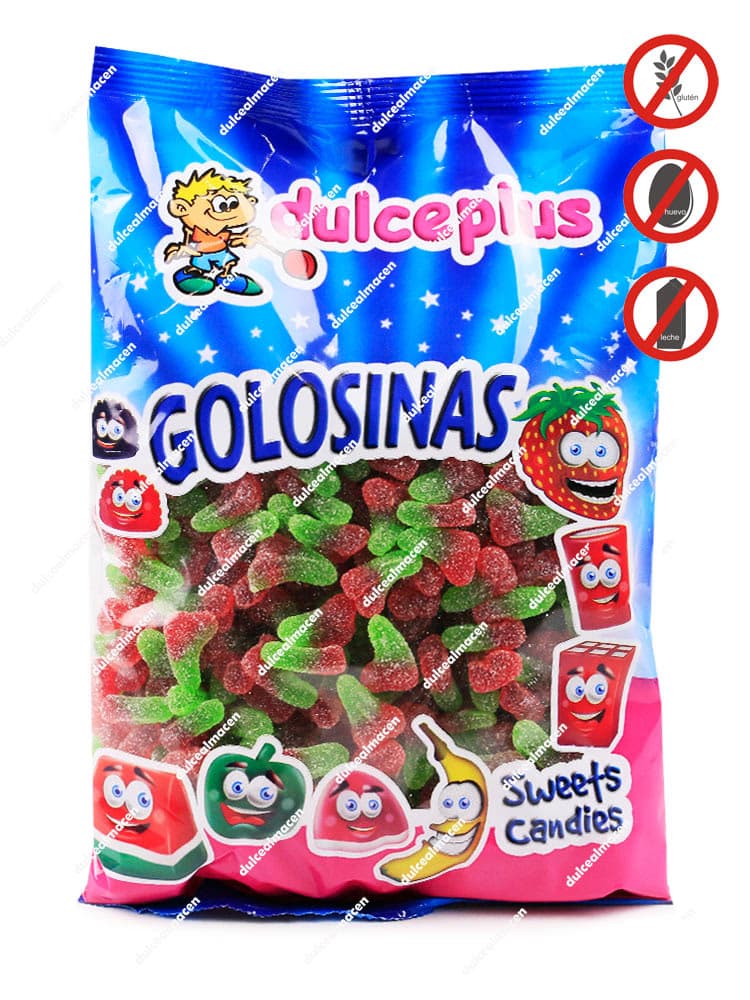 Plus Mini Cerezas Pica 1kg | Gominola Ácida a Granel