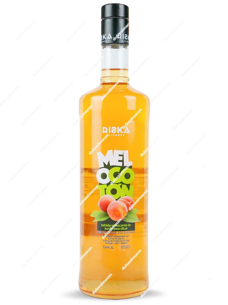 Riska Licor de Melocotón Sin Alcohol 1 L