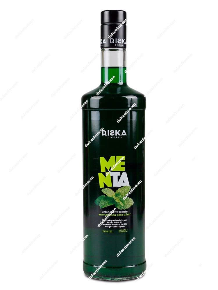 Riska Licor de Menta Sin Alcohol 1 L