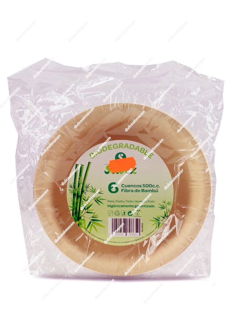 Silvex cuenco biodegradable 500cc l.6 carton natural