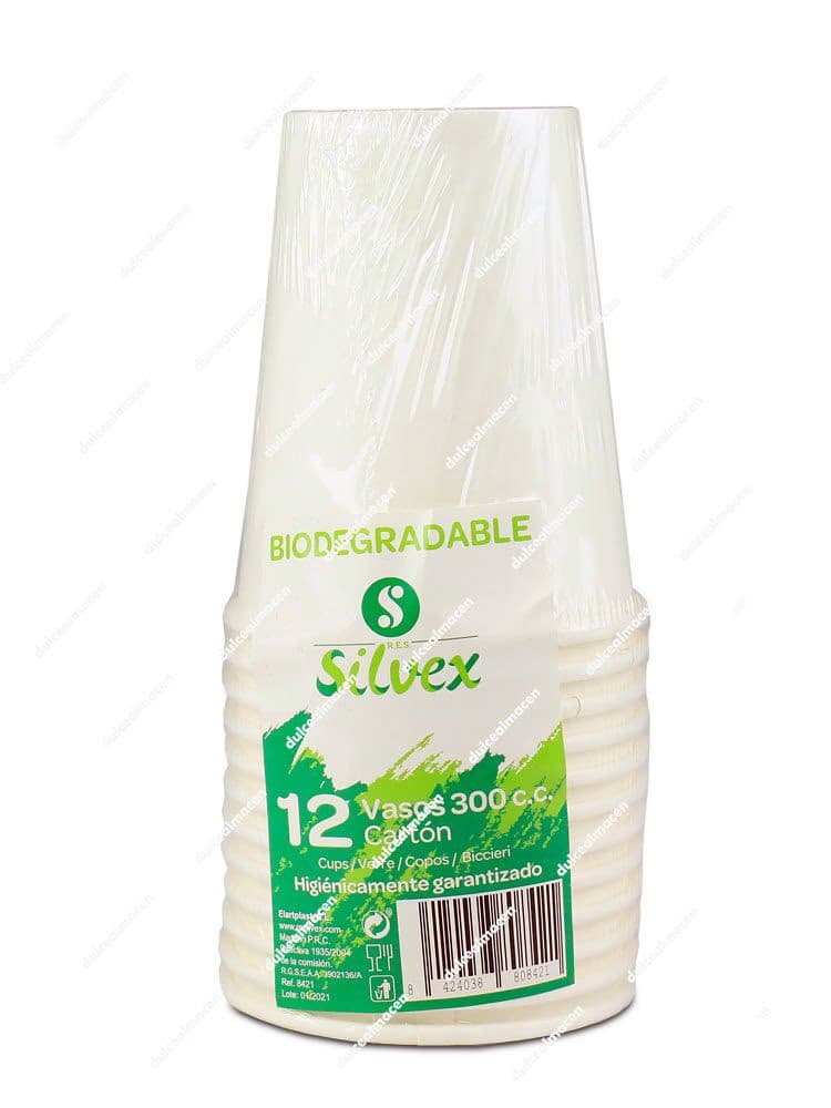 Silvex vaso bio 330 cc 12 uds