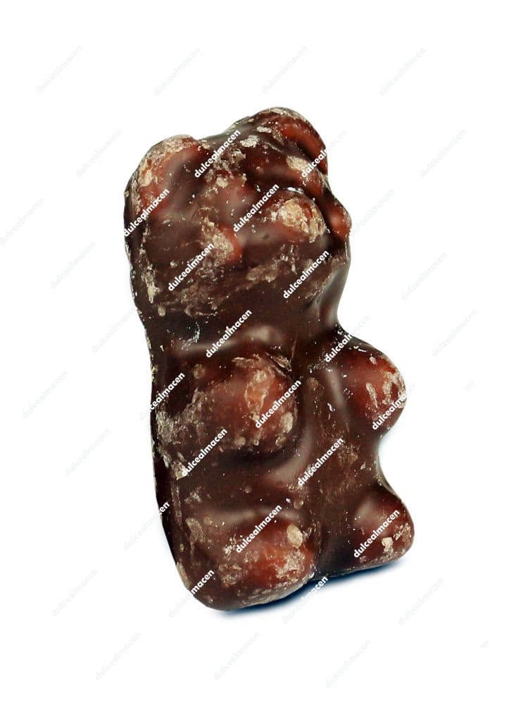 Gominola individual de Agruconf Ositos Chocolate 1 kg mostrando la textura del baño de cacao oscuro sobre la figura del oso - Dulcealmacen
