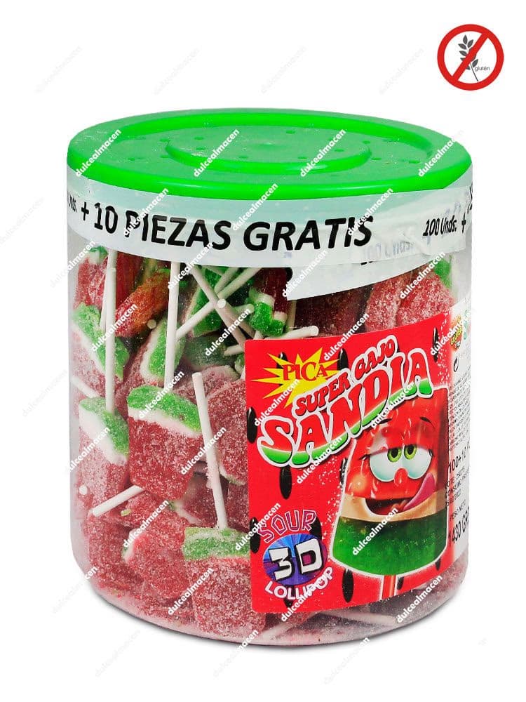 Sugar Magic Super Gajos Sandia Pica 110 uds