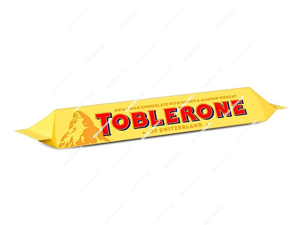 Toblerone 1 ud barra de chocolate suizo con miel y almendras en Dulcealmacen