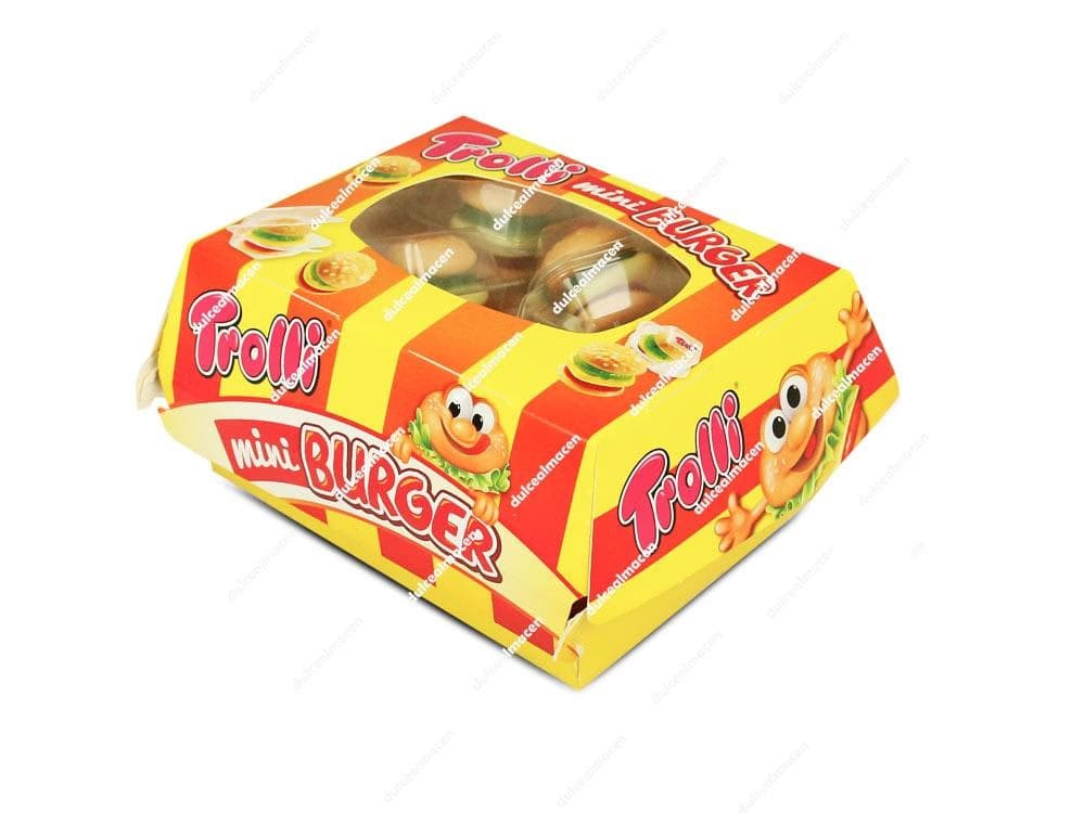 Trolli Mini Burger Estuche de Gominolas Caja de 150 g