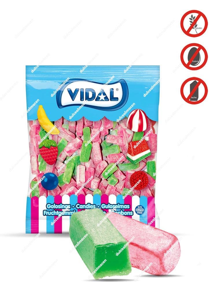 Vidal Jelly Sandia 250 uds bolsa de gominolas con forma de tajada de sandia Dulcealmacen