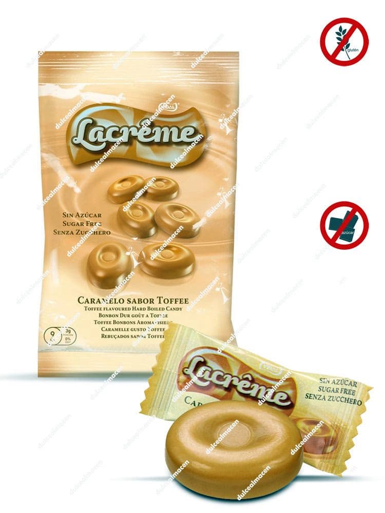 Caramelos Vidal La Crème Toffee S/A bolsa de caramelos sin azúcar Dulcealmacen