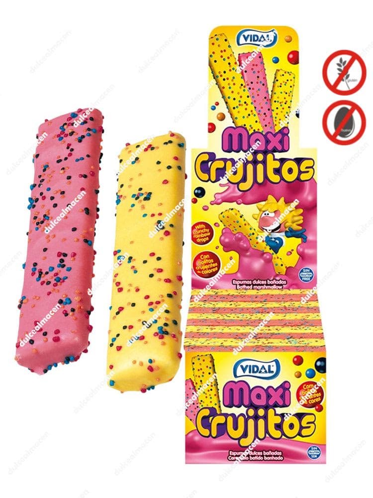 Vidal Maxi Crujitos Colores 75 uds estuche regaliz Dulcealmacen