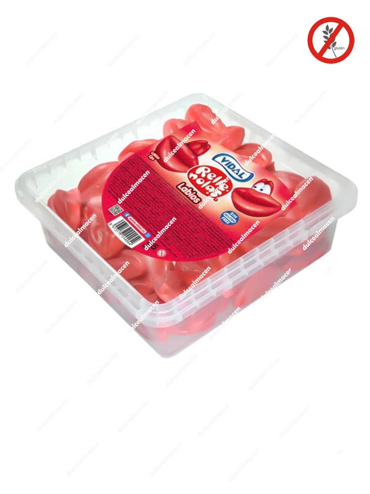 Vidal Rellenolas Labios 75 uds en Dulcealmacen