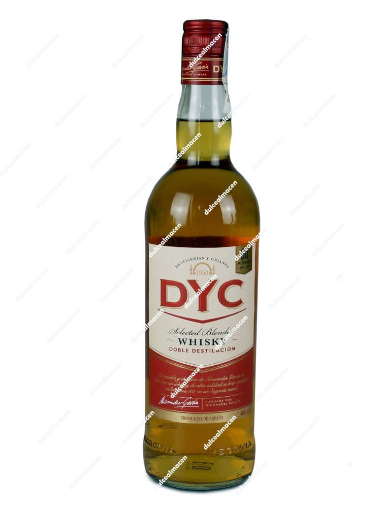 Botella de Whisky DYC 1 L en Dulcealmacen