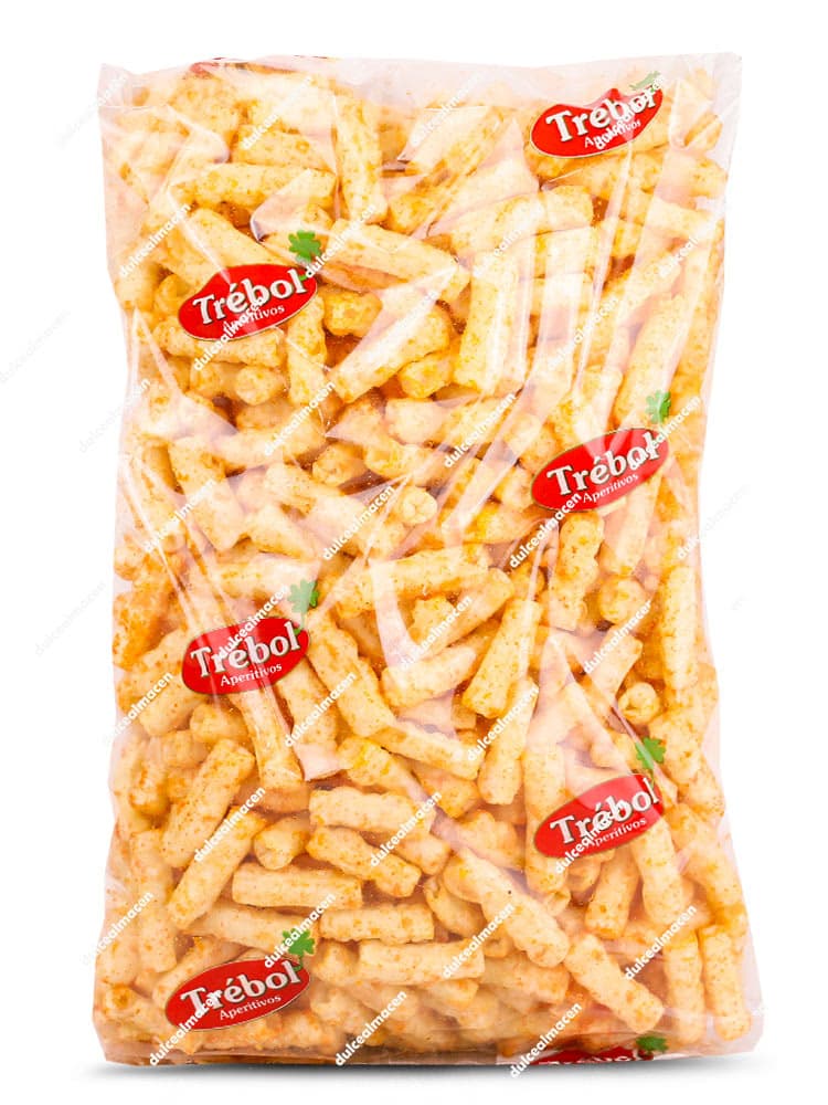 Bolsa de 500 gramos de Barritas sabor Ketchup de Madrileña, marca Trébol, aperitivos de maíz crujientes - Dulcealmacen