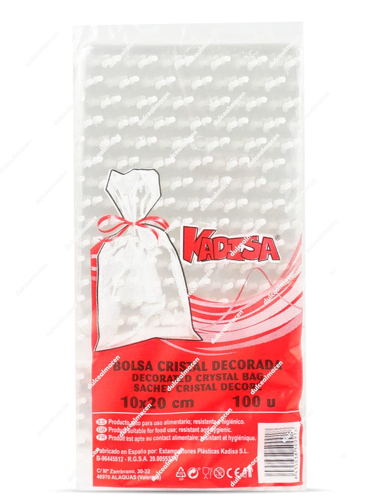 Kadisa bolsa cristal puntos 10x20 100 uds