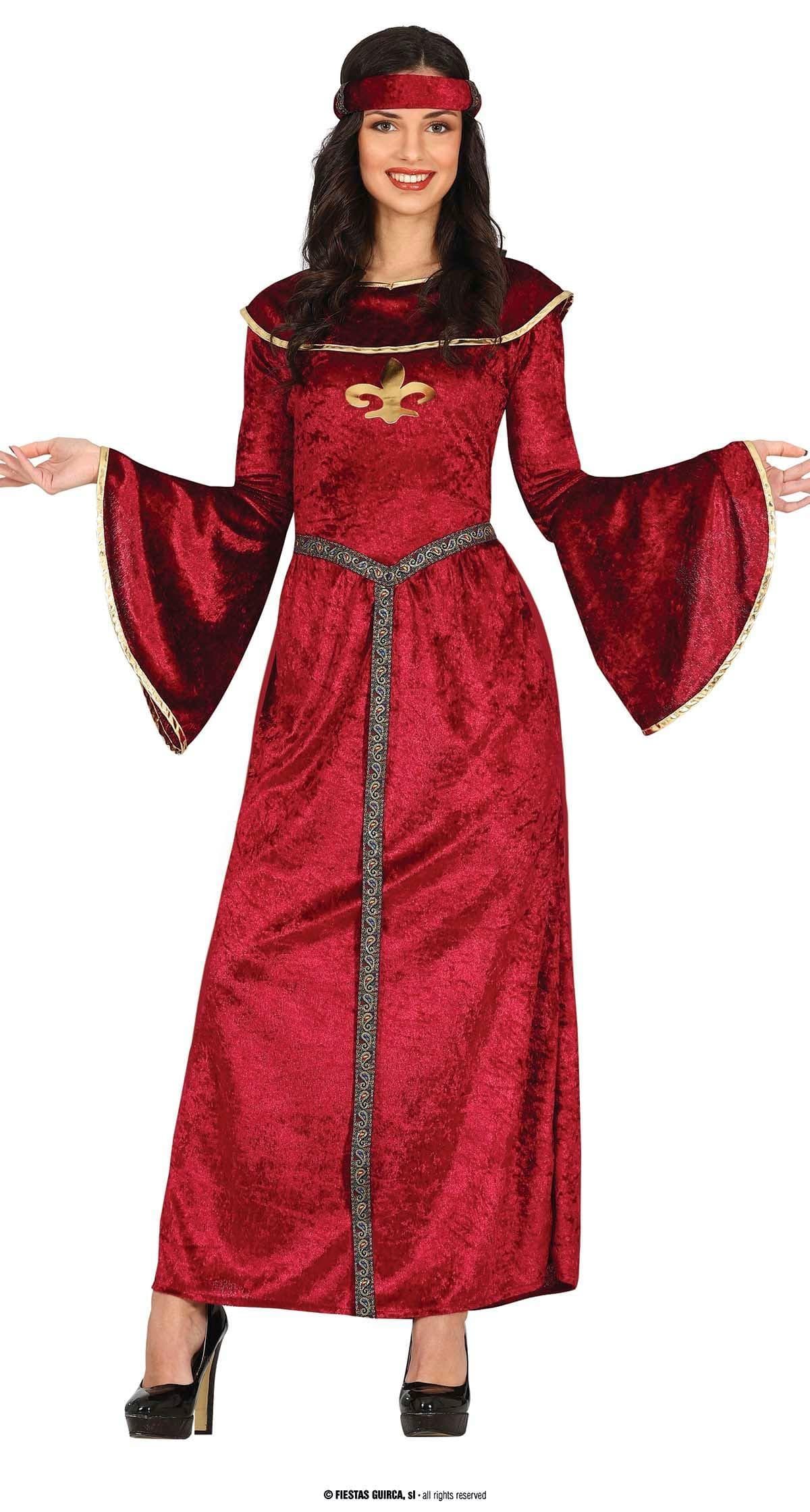 GU medieval princess, adulta, 38 - 40 (m)