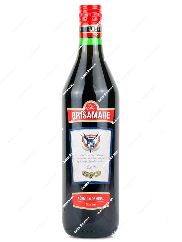 Botella de Vermouth Rojo Brisamare 1 L con etiqueta clásica de fórmula original - Dulcealmacen