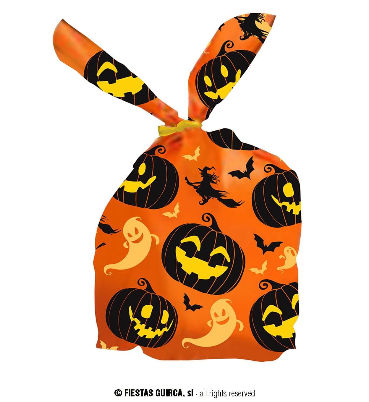 GU 20 bolsas caramelos, calabazas, 22x13.5 cms.