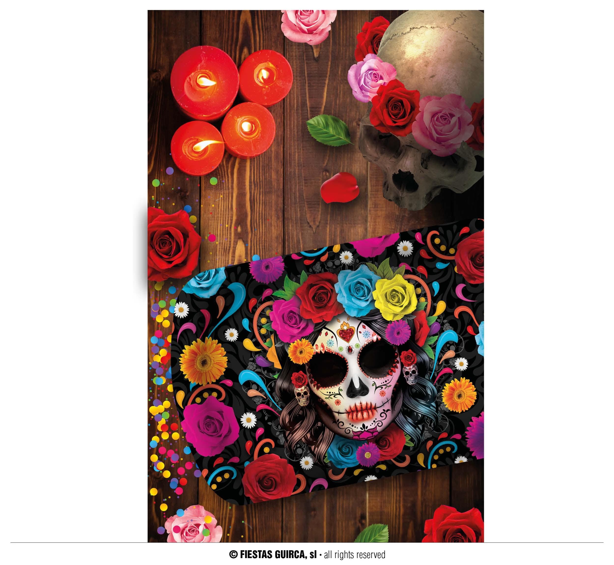 GU bandeja catrina, 39x24 cms, plastico