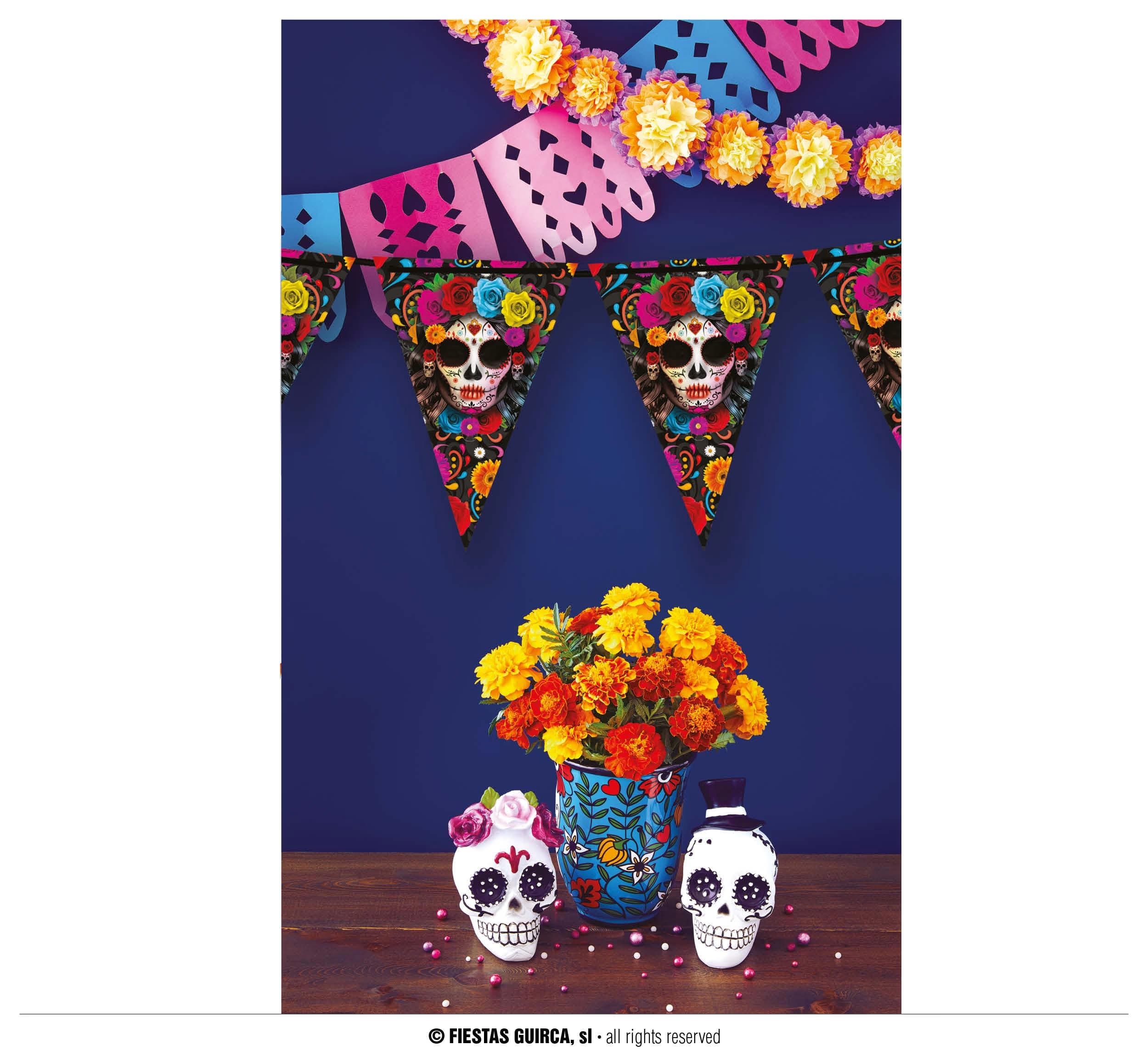 GU gallardete catrina 300 cms 20x30 cm papel