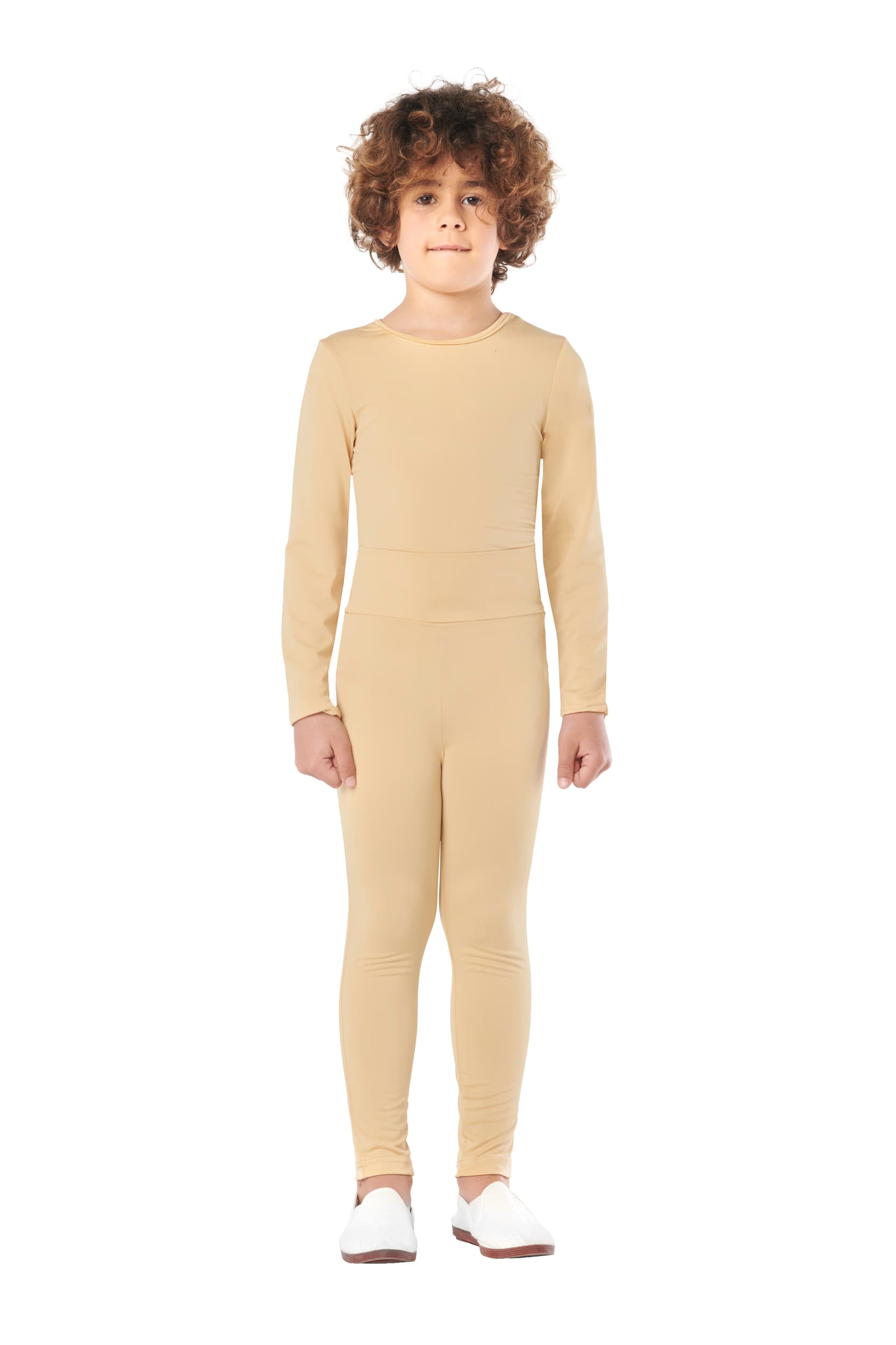 Kimokaweii disfraz  10-12  maillot beige 2 pzas unisex spandex