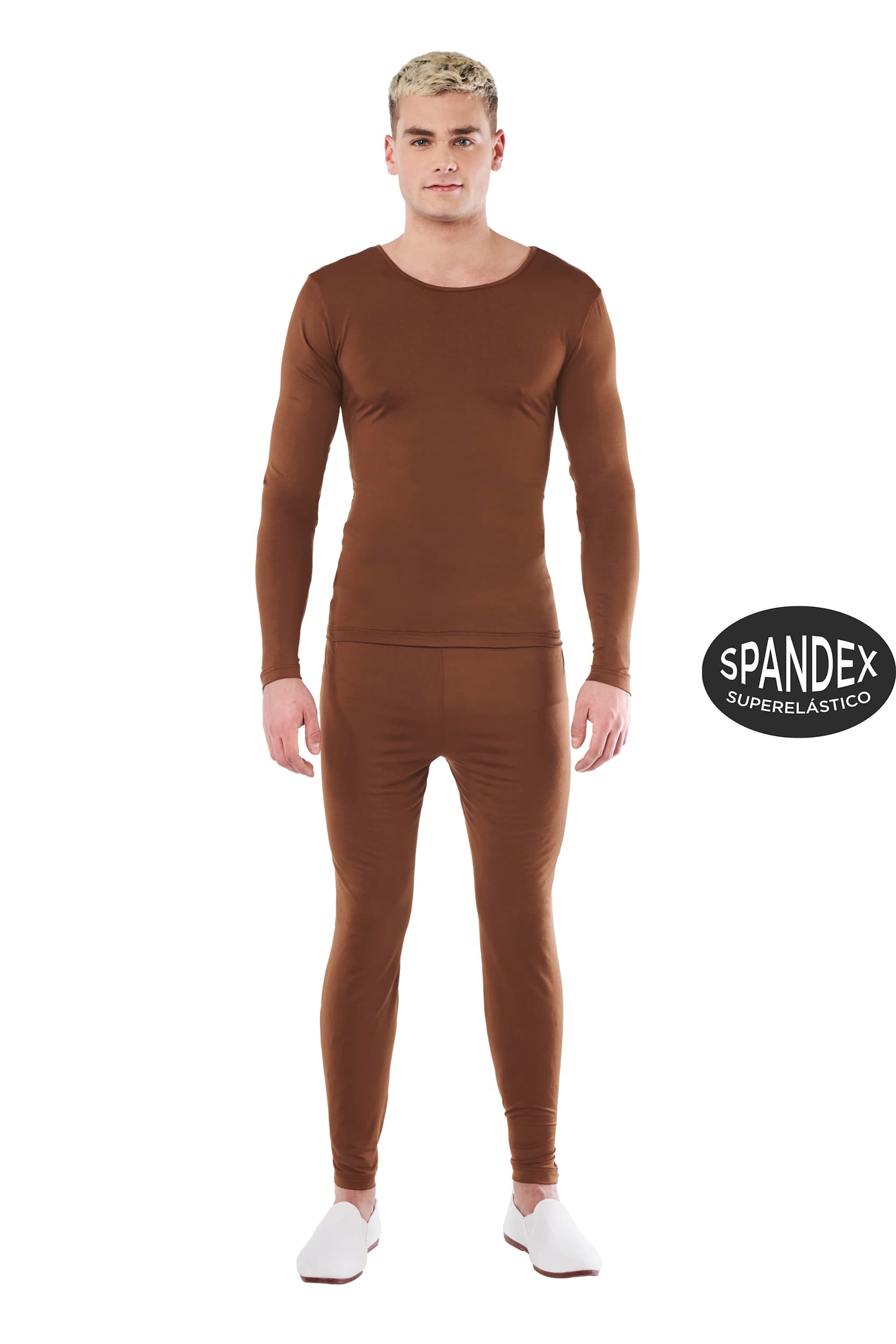 Kimokaweii disfraz  t-m/l  maillot marron 2 pzas hombre spandex