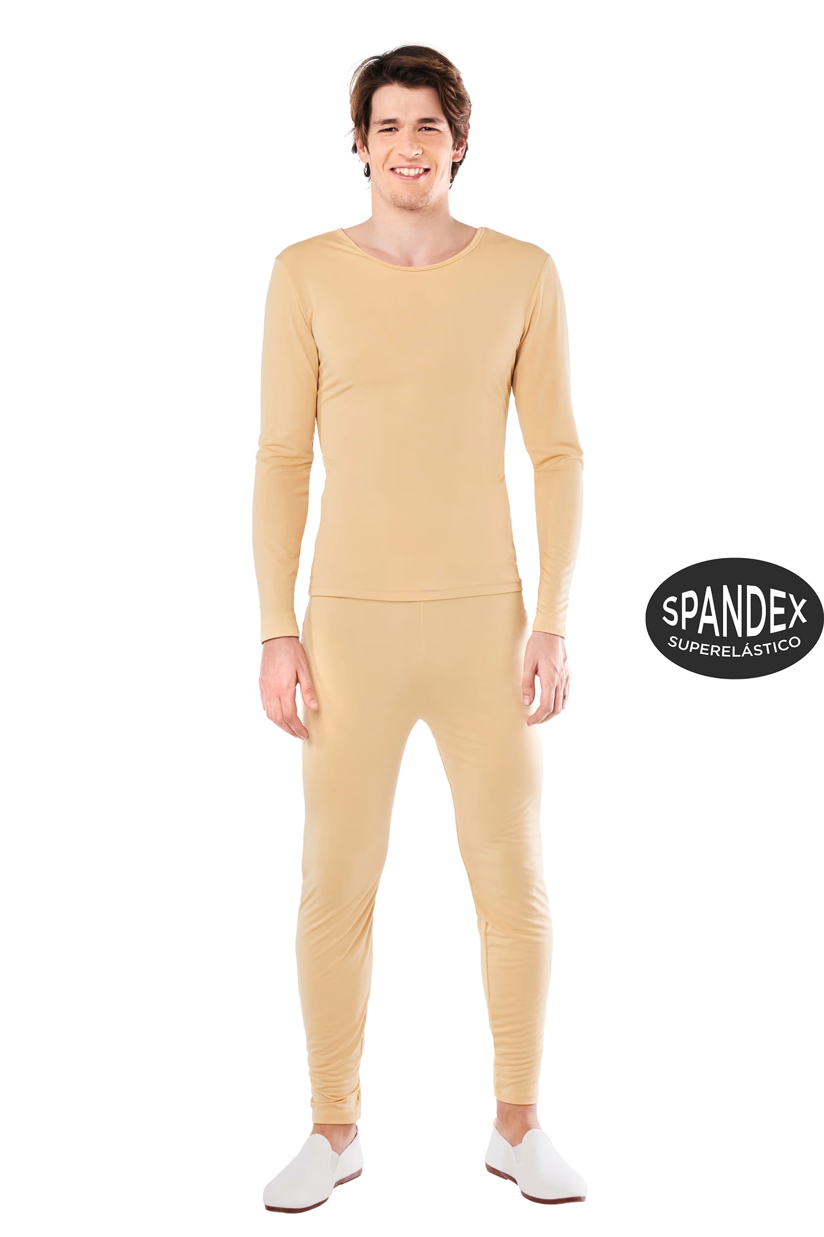 Kimokaweii disfraz  t-m/l  maillot beige 2 pzas hombre spandex