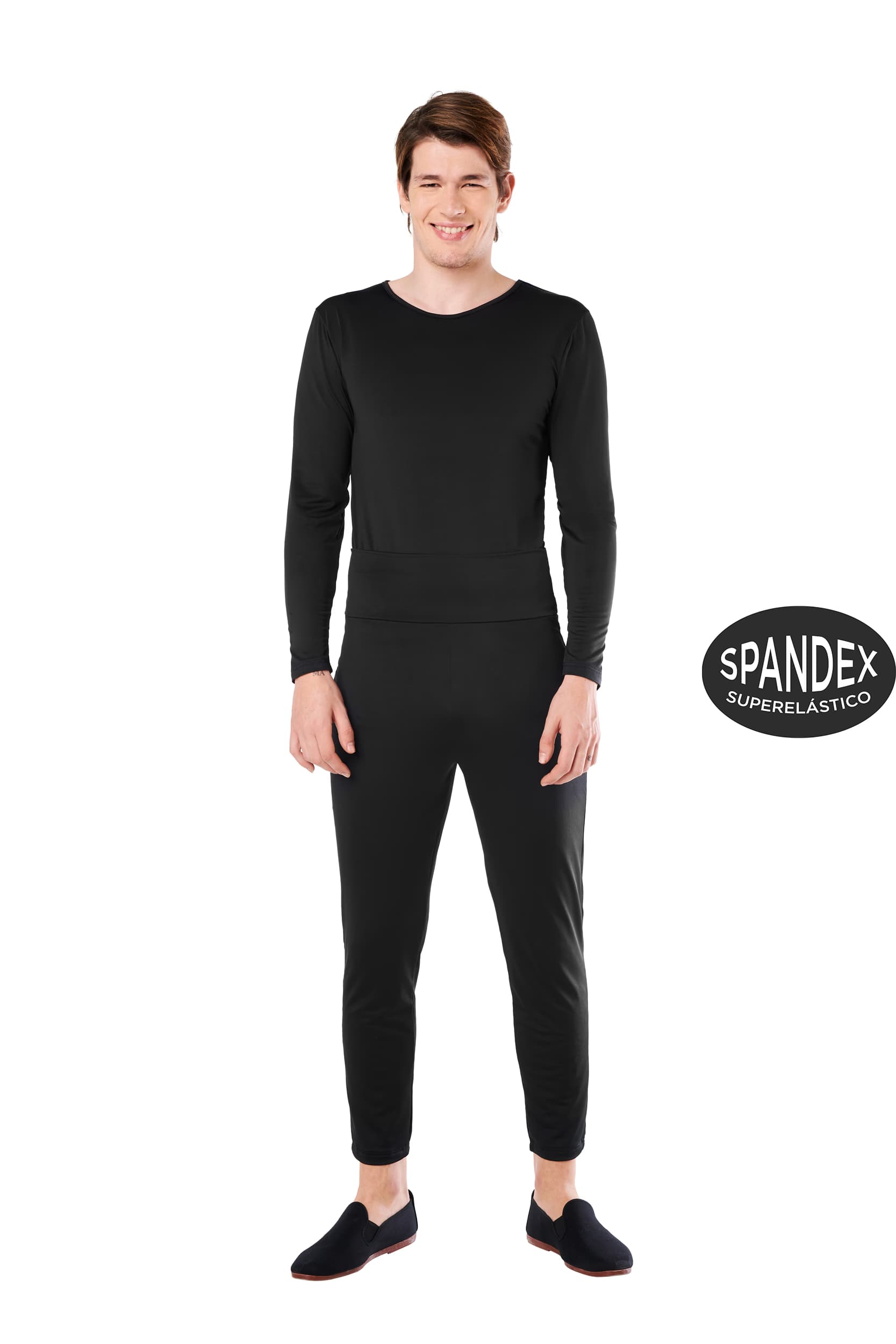 Kimokaweii disfraz  t-m/l  maillot negro 2 pzas hombre spandex