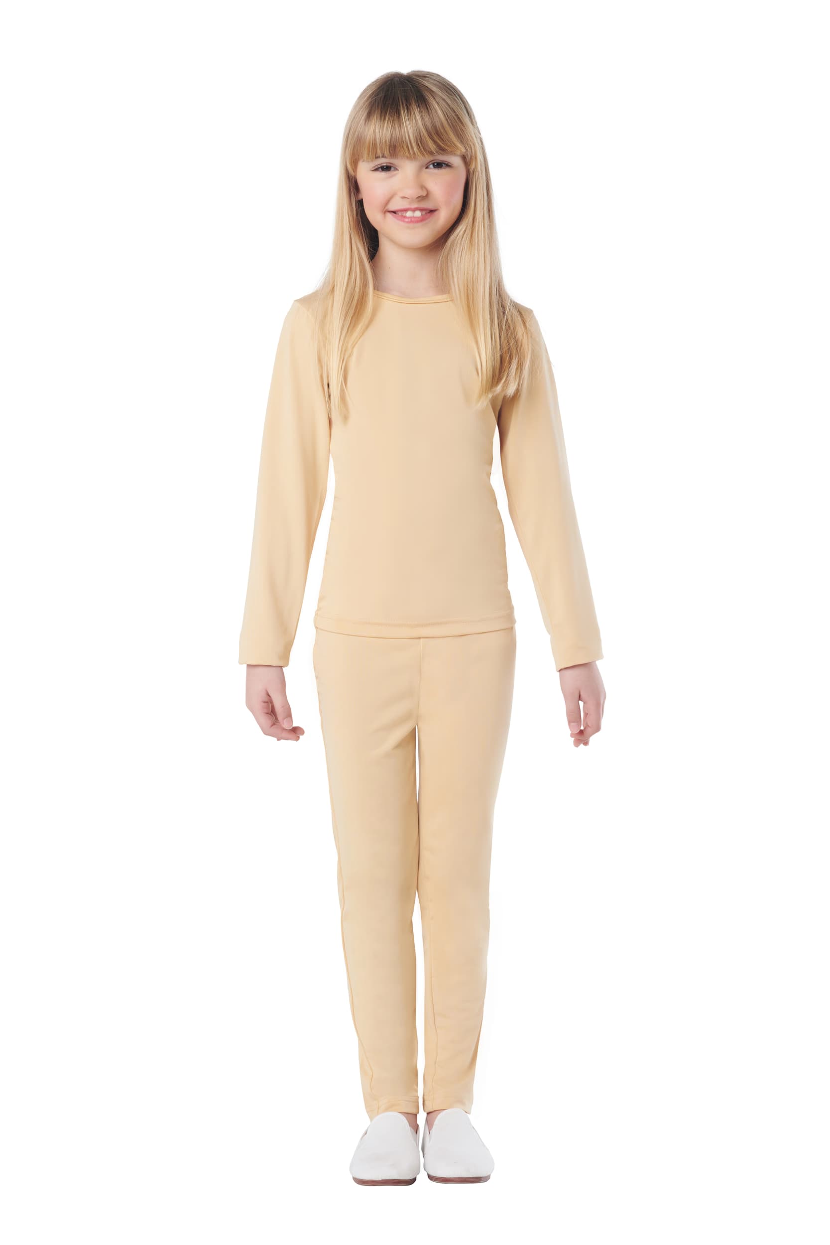 Kimokaweii disfraz  3-4  maillot beige 2 pzas unisex spandex