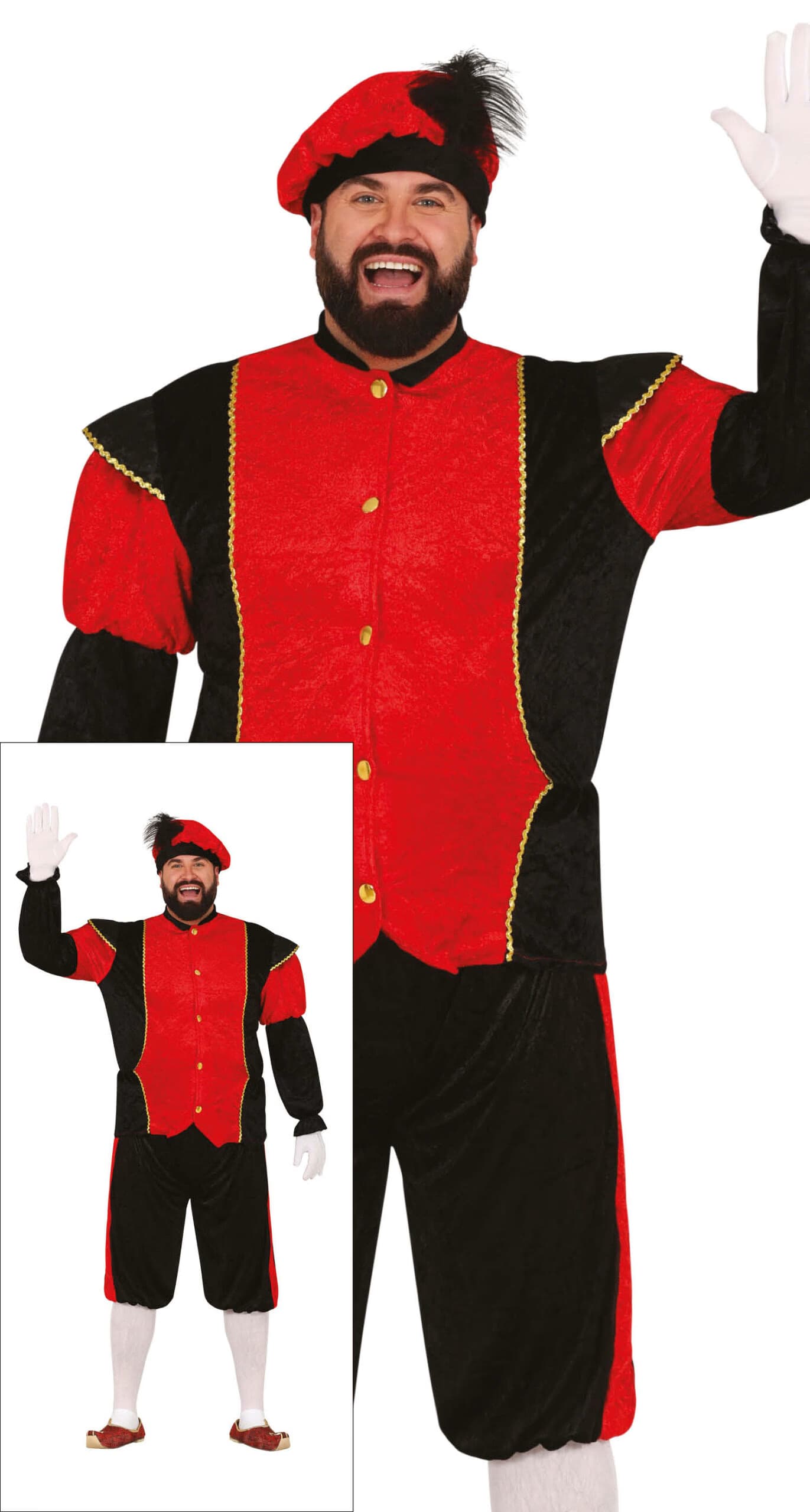 GU paje rojo adulto talla 54-56 xl